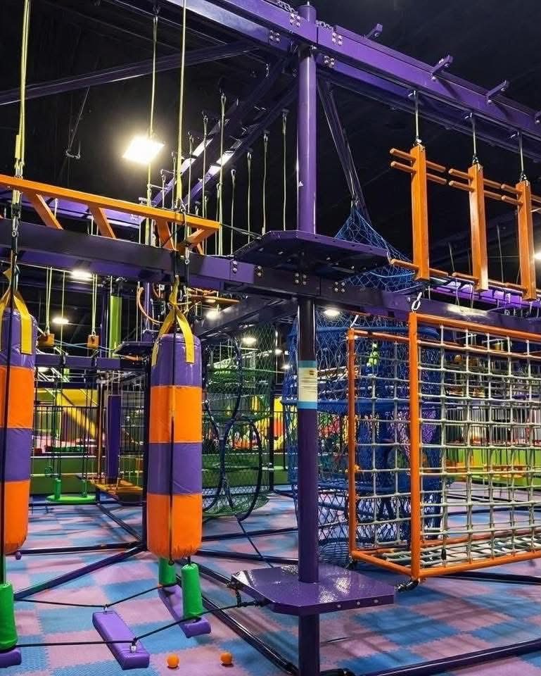Ropes and obstacle course at Fun City